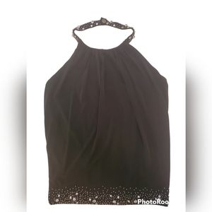 Victoria secret halter top. Size medium.  Black